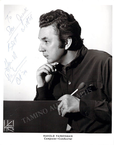 Farberman, Harold - Signed Photograph 1974