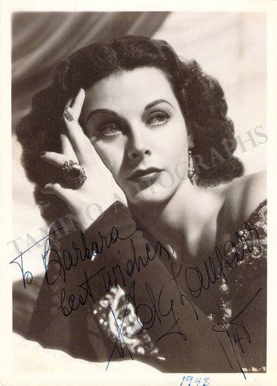 Lamarr, Hedy - Signed Photograph 1948