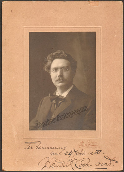 Van Oort, Hendrik Christiaan - Signed Photograph