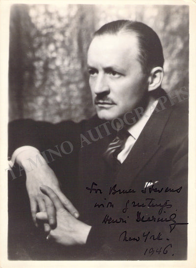 Deering, Henri - Signed Photograph 1946