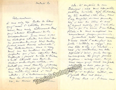 Duparc, Henri - Autograph Letter Signed