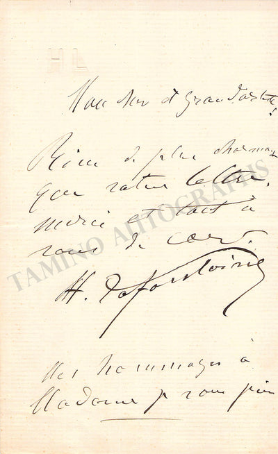 Lafontaine, Henri - Set of 3 Autograph Letters Signed