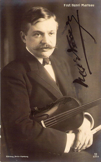 Marteau, Henri - Signed Photograph