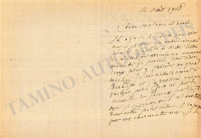 Rochefort, Henri - Autograph Letter Signed 1908