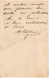 Sellier, Henri - Autograph Letter Signed 1891