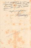 Vieuxtemps, Henri - Autograph Letter Signed 1875
