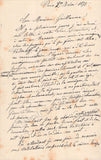 Vieuxtemps, Henri - Autograph Letter Signed 1875