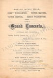 Wieniawski, Henryk - Maurel, Victor - Concert Program Boston 1874