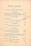 Wieniawski, Henryk - Maurel, Victor - Concert Program Boston 1874