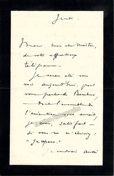 Autograph Letter Signed