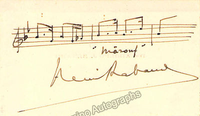 Autograph Music Quote Signed (1)