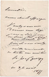 De Saint-Georges, Henri - Set of 4 Autograph Letters Signed