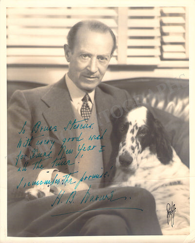 Warner, Henry Byron - Signed Photograph