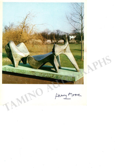 Moore, Henry - Signed Photograph