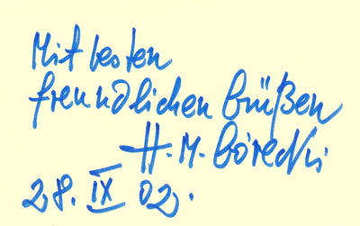 Gorecki, Henryk - Signed Card 2002