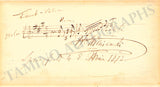 Wieniawski, Henryk - Autograph Music Quote Signed 1873