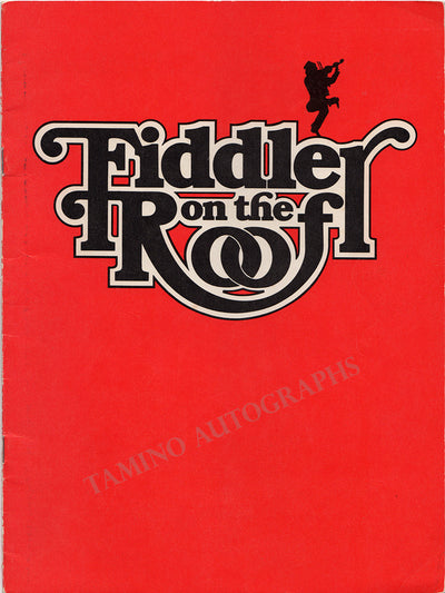 Bernardi, Herschel - Gemignani, Rhonda - Signed Booklet "Fiddler on the Roof"