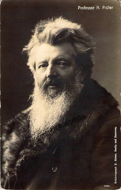 Prufer, Hermann - Signed Photograph