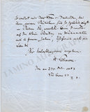 Wichmann, Hermann - Autograph Letter Signed 1883