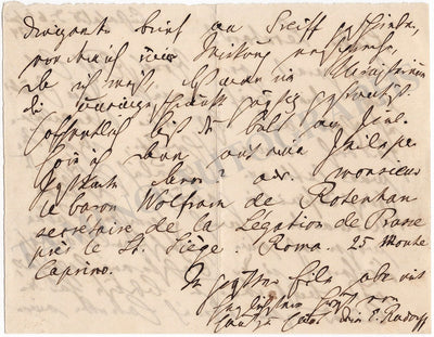 Rudersdorf, Hermine - Set of 3 Autograph Letters Signed 1869