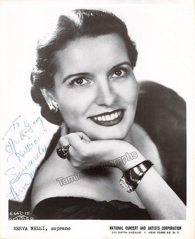 NELLI, Herva (Various Autographs)