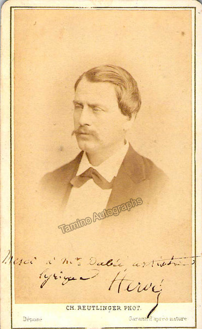 Ronger, Louis (Hervé) - Signed CDV Photo
