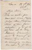 Ronger, Louis (Herve) - Set of 2 Autograph Letters Signed 1869 & 1874