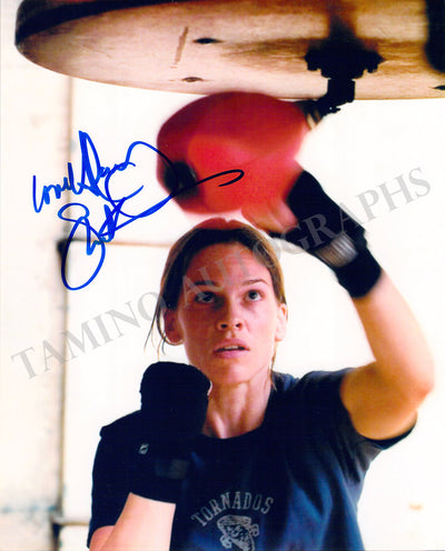 Swank, Hillary - Signed Photograph in Million Dollar Baby
