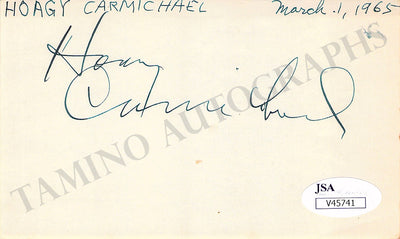 Carmichael, Hoagy - Signed Card