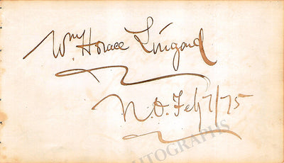 Lingard, William Horace - Signed Album Page