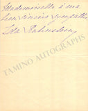 Rubinstein, Ida - Set of 5 Autograph Letters Signed