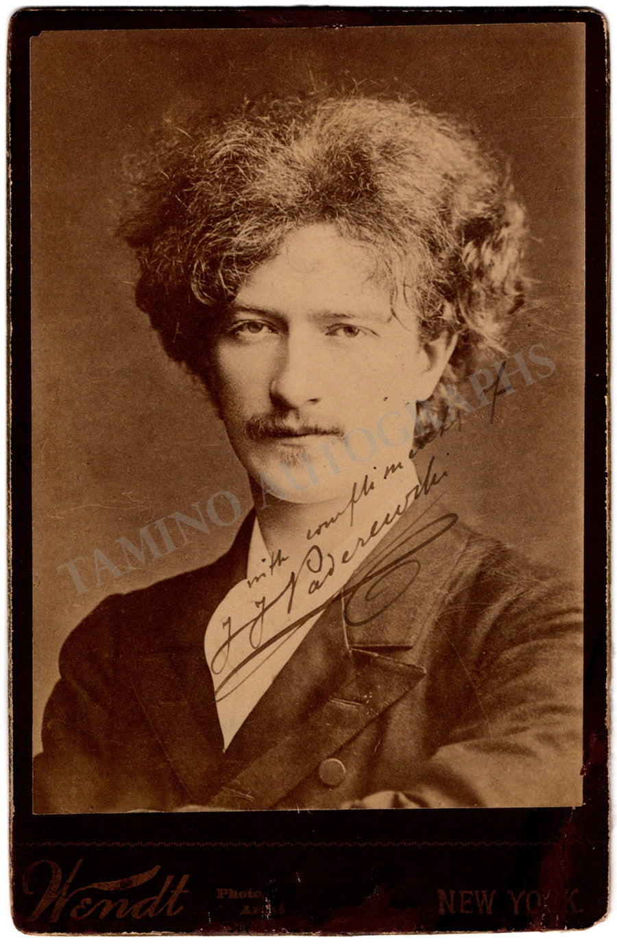 Paderewski, Ignaz - Signed Vintage Photograph