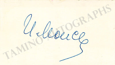 Moiseyev, Igor - Signed Visiting Card