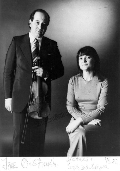 Oistrakh, Igor - Serzalowa, Natalia - Double Signed Photograph