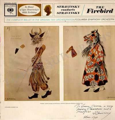 Stravinsky, Igor - Signed LP Record "The Firebird"