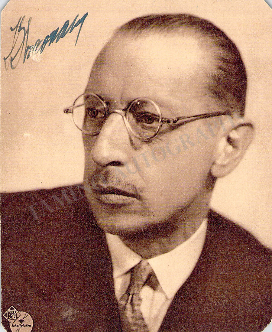 Stravinsky, Igor - Signed Photograph