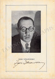 Stravinsky, Igor - Signed Program Trieste 1931