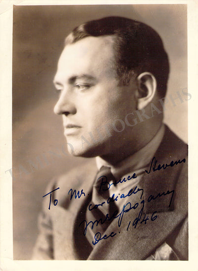 Pogany, Imre - Signed Photograph 1946