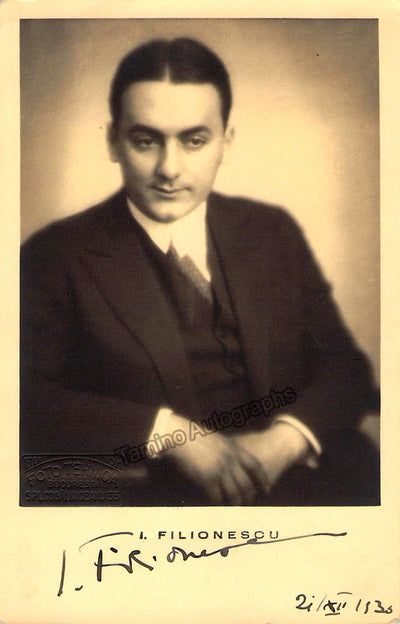 Filionescu, Ion - Signed Photograph