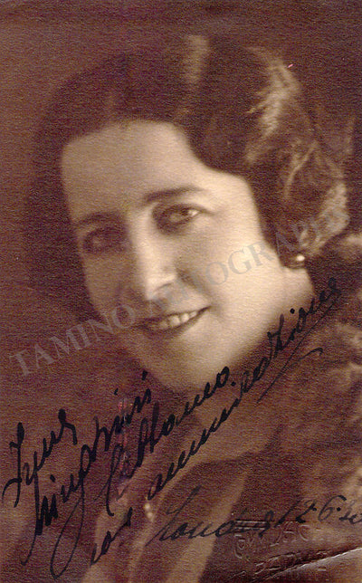 Minghini-Cattaneo, Irene - Signed Photograph 1920