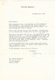 Berlin, Irving - Set of 2 Signed Typed Letters