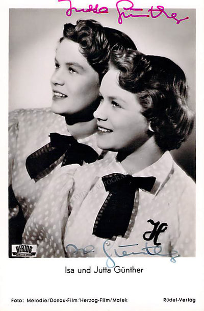 Gunther, Isa & Jutta - Double Signed Photograph