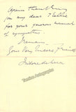 De Lara, Isidore - Autograph Letter Signed