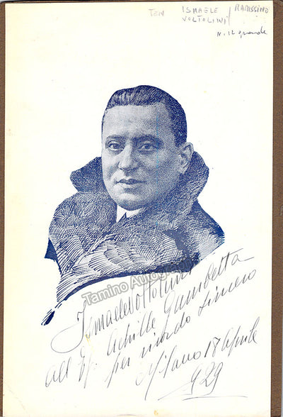Voltolini, Ismaele - Signed Photograph 1929