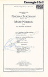 String Performers - Signed Program Pages – Set of 7