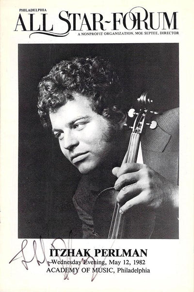 Perlman, Itzhak - Signed Concert Programs (Various Options)