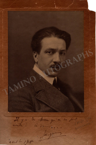 Thibaud, Jacques - Signed Photograph 1916