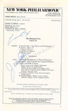 Conductors Signed Program Pages – Set of 42