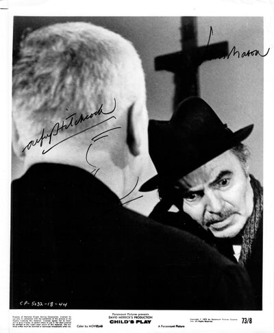 Hitchcock, Alfred - Mason, James - Signed Photograph in "Child's Play"