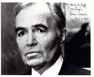 Mason, James - Signed Photograph 1982